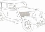 1934 Rusembell Clyde Bonnie sketch template