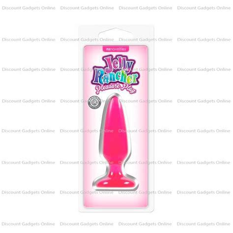 jelly rancher pleasure plug small pink butt anal dildo sex toy probe
