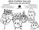 Coloring Bites Yummy Brighter Corner Kids Eda Salad Sheet Choices Outlooks Brighterbites Doodle Sheets sketch template