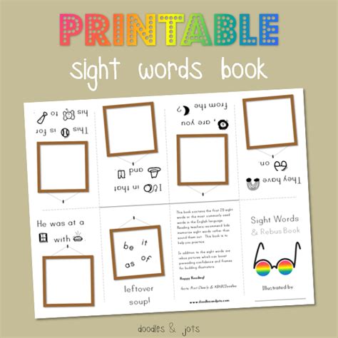 sight word printable book httpsuliacomchannelparentingf