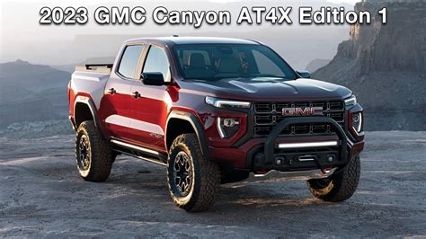 2023 Gmc Canyon At4x Edition 1 Trim Best Midsize Truck Features