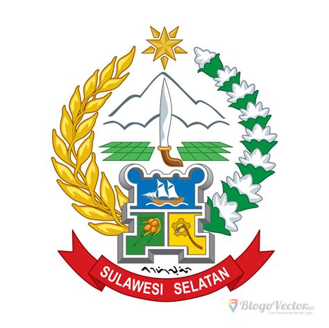provinsi sulawesi selatan logo vector cdr blogovector