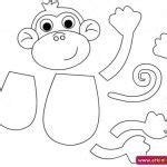 paper plate monkey template animals monkey crafts jungle crafts