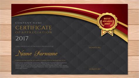 award certificates  ms word