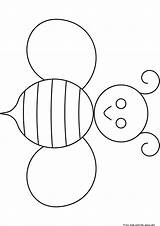 Bee Coloring Printable Pages Kids Crafts Preschool Bees Print Insects Baby Handout Honey Easy Please Click Benscoloringpages Template Color Below sketch template