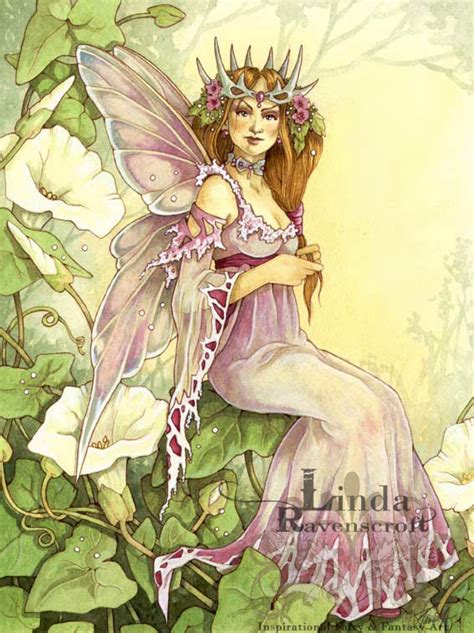 art print fairy queen  mystic garden glastonbury