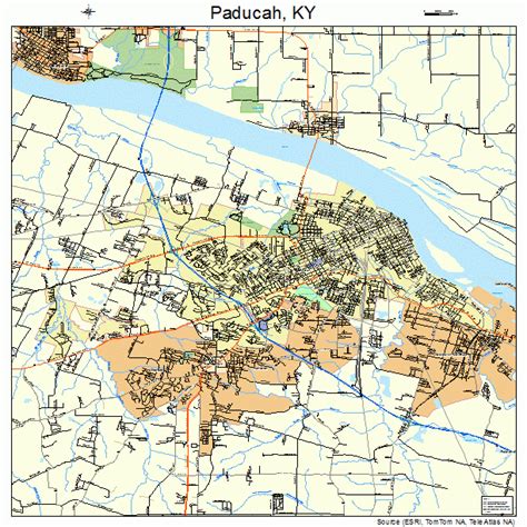 paducah kentucky street map