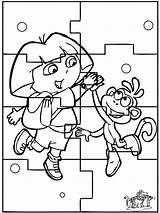 Dora Puzzle Puzzel Sencillos Rompecabezas Quebra Atividades Cabeça Colorare Primaria Actividades Adultos Knutselen sketch template