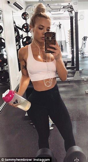 tammy hembrow poses for gym selfie after kardashians unfollowed her daily mail online