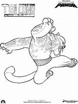 Panda Kung Fu Coloring Tai Lung Pages Cartoons Master Tigress Gif Po Fun Kids sketch template
