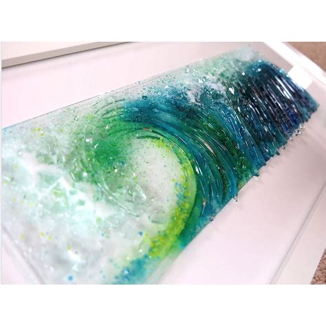 Sea Glass Wall Art I Rolling Wave By Dreya Bennet I Boha