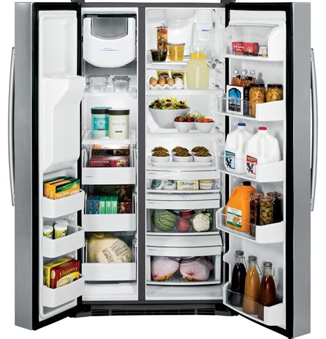 ge profile series energy star  cu ft side  side refrigerator psskshss  appliances