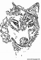 Coloring Pages Wolf Animal Head Printable Adults Adult Detailed Mandala Print Gif Wolves Colouring Animals Book Color Drawing Drawings Prints sketch template