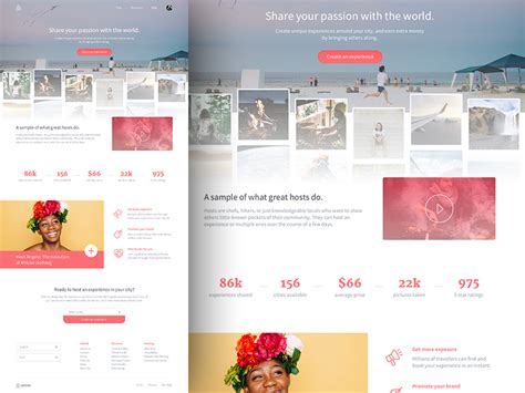 airbnb landing page template