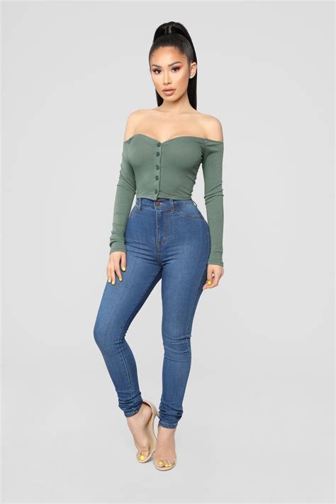 talk that talk off shoulder top olive in 2019 costume off the shoulder top outfit trendy