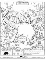 Stegosaurus Crayola sketch template