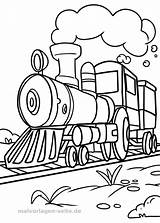 Lokomotive Malvorlage Ausmalen Eisenbahn Ausmalbild Dampflok Zug Malen Pinnwand sketch template