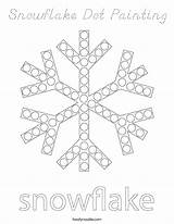 Dot Snowflake Painting Coloring Noodle Winter Pages Twisty Activities Kids Twistynoodle Preschool Snowflakes Tip Built California Usa Cursive Theme Print sketch template