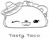 Coloring Pages Noms Num Taco Tasty sketch template