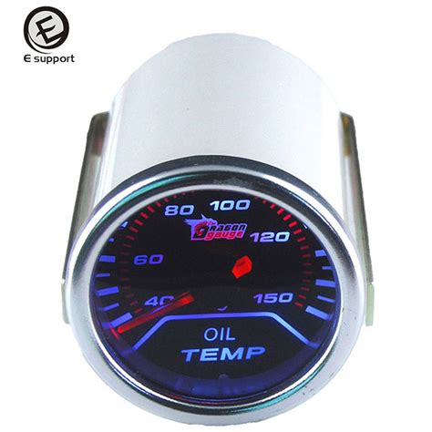 ee support hot sale car motor universal  mm oil temp gauge led light oil temperature