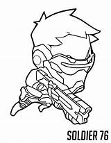 Overwatch Coloring Pages Chibi Soldier Reaper Genji Printable Hanzo Cute Spray Tracer Va Kids Bestcoloringpagesforkids Print Colouring Other Colorpages Categories sketch template