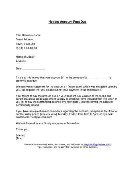 due invoice letter template   letter