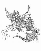 Hard Coloring Pages Dragons Getcolorings Dragon sketch template