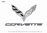 Corvette Logo Draw Drawing Lamborghini Logos Step Outline Brand Drawings Tutorials Drawingtutorials101 Aventador Logodix Paintingvalley sketch template