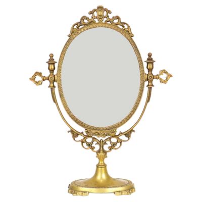 franse gouden kapspiegel   spiegel barok stijl messing koper cm spiegel klassiek