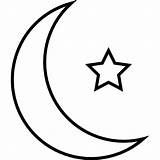 Halbmond Mezzaluna Stern Luna Islamique Croissant Lunas Piccola Islamica Symbole Islamic Islamischen Kleinen Highlight Icone Etoile Pequena Kostenlose sketch template