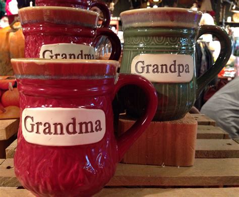 Grandma And Grandpa Mugs Cracker Barrel Country Store Red And Green