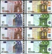 euro bank notes paper money world ebay
