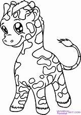 Safari Animals Coloring Pages Baby Getdrawings sketch template