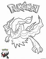 Darkrai Coloring Pages Pokemon Template sketch template