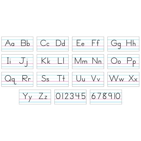 zaner bloser manuscript chart