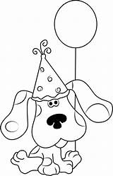 Blue Clues Birthday Happy Coloring Printable Pages Cartoon Categories Kids sketch template