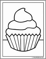 Coloring Cupcake Printable Pages Topping Cupcakes Printables Fluffy Kids Strawberry Pdf sketch template
