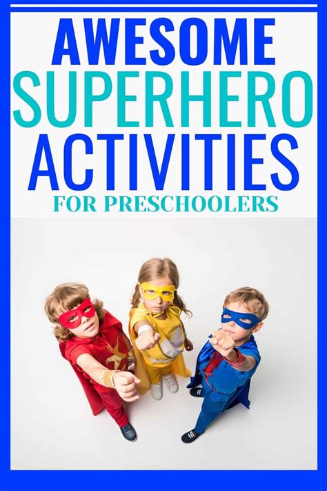 superhero activities  preschoolers big family blessings