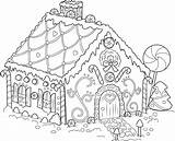 Gingerbread Piernika Kolorowanka Educativeprintable Domek Druku Wydrukuj Malowankę sketch template