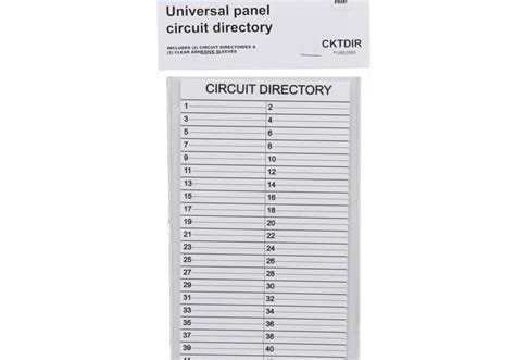 printable electrical panel breaker labels  printable circuit