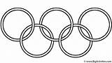 Olympic Coloring Symbol Olympics Symbols sketch template