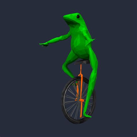 dat boi frog on unicycle meme t shirt teepublic