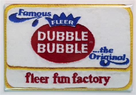 Fleer Bubble Bubble Gum Patch Fridge Magnet Vintage Style