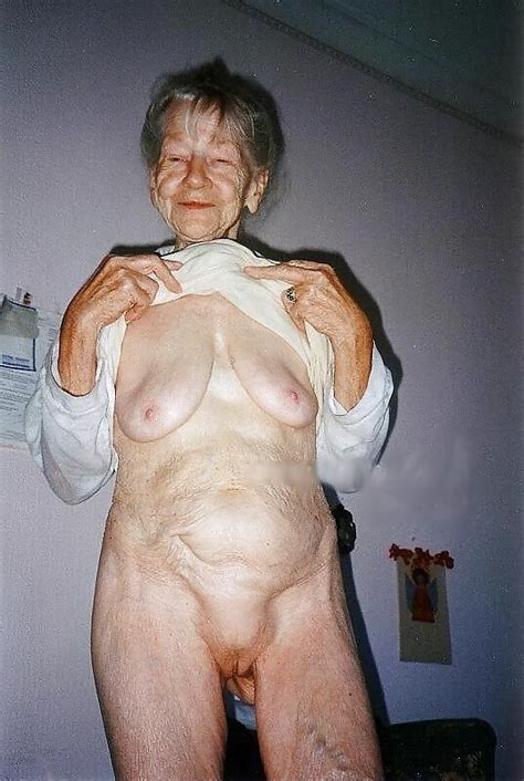 very old wrinkled granny