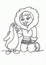 Eskimo Kleurplaat Esquimales Kleurplaten Noordpool Winter Hallo Poolgebieden Bruna Pixel Animados sketch template