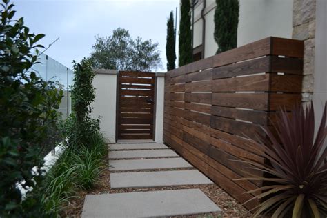house needed modern fencing   courtyard gate  complete  front yard  custom