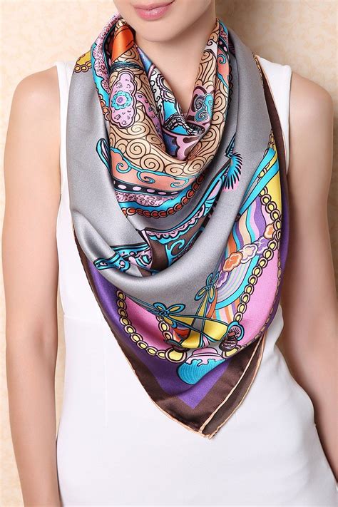 silk scarf style silk neck scarf head scarf ways  wear  scarf