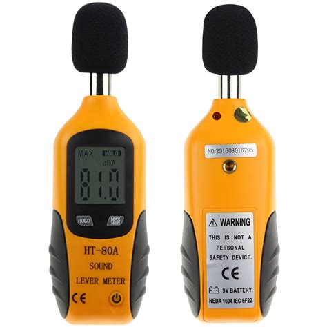 ht  mini portable size sound level meter lcd digital screen display noise tester noise