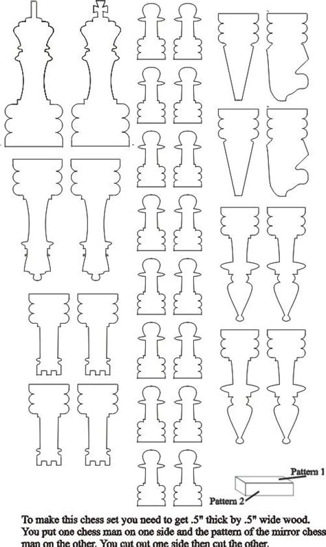 scroll  woodworking patterns chess set woodworking patterns