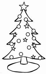 Tree Christmas Coloring Pages Drawing Simple Ornaments Outline Card Evergreen Clipart Easy Cute Printable Trees Drawings Print Big Merry Silhouette sketch template